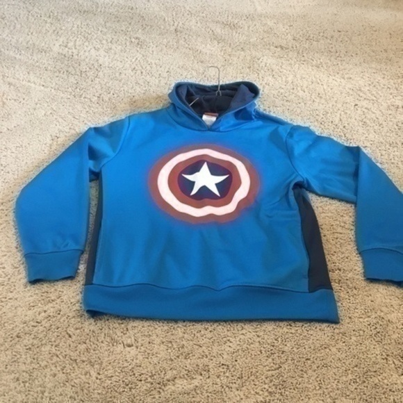 Captain America boys size large Marvel hoodie sweatshirt - Picture 6 of 8